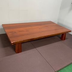 美品 カタオカ工芸 無垢 網代 アジロ 座卓 座敷机 ローテーブル