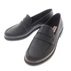 【中古】ハンター HUNTER ラバー ローファーレインシューズ ブラック【サイズUK6】【メンズ】