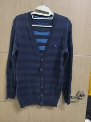 バーバリー ブラックレーベル ストライプ カーディガン