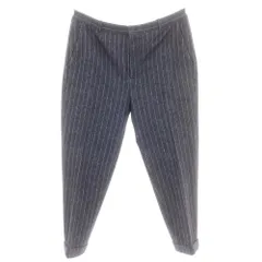 【中古】チルコロ1901 CIRCOLO 1901 ジャージーコットン ストライプ スラックスパンツ ネイビー【サイズ52】【メンズ】