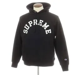 【中古】シュプリーム Supreme 2025年春夏 Champion Hooded Sweatshirt コットンポリエステル パーカー ブラック【サイズJP L】【メンズ】