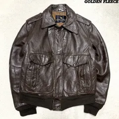 GOLDEN FLEECE SPIEWAK A-2 フライトジャケット ボンバージャケット ミリタリージャケット レザージャケット TALONジップ 棒TALON VINTAGE ヴィンテージ サイズ38 ブラウン 茶色 ゴールデンフリース スピワック