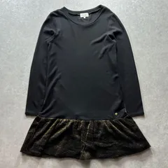 【美品】ケイトスペードkate spade♠襟ビジュー長袖モノトーンワンピース 美品】ケイトスペードkate spade♤襟ビジュー長袖モノトーン