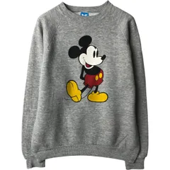 古着 80~90年代 ディズニー Disney MICKEY MOUSE ミッキーマウス キャラクタースウェットシャツ トレーナー USA製 メンズL相当/eaa582446