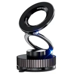 【新品】 ANKDELL 車載 スマホホルダー マグネット 【令和7年NEWモデル/超強磁力】強粘着ゲル吸盤 スマホスタンド 伸縮アーム 片手操作 360度回転 安定性 転落防止 防振 自由調節 取り付け簡単 全機種対応 日本語説明書付き （ブラックグレー 0