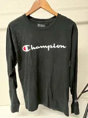 Champion 長袖Tシャツ ブラック M US古着