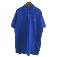 ポロ バイ ラルフローレン Polo by Ralph Lauren ポロシャツ 半袖 ポニー刺繍 コットン 青 ブルー L