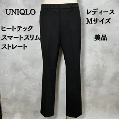 UNIQLO ユニクロ　ヒートテックスマートスリムストレートパンツ　ブラック　Mサイズ　レディース　美品【B-3】