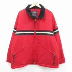 XL/古着 アバクロンビー 長袖 ナイロン ジャケット メンズ 00s 大きいサイズ 赤他 レッド 内側ボア 25oct27 中古 アウターのサムネイル