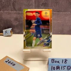 2019-20 Topps Chrome Mason Mount Chelsea FC UEFA Champions League Gold Refractor カード