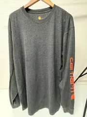 Carhartt 長袖Tシャツ 左袖ロゴ入り L US古着
