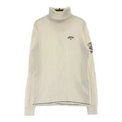 サイズ：M CALLAWAY キャロウェイ  タートルネック 長袖ニットセーター  ホワイト系 [240101540008] ゴルフウェア レディース ストスト