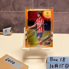2019-20 Topps Chrome Joao Felix Atletico de Madrid UEFA Champions League Orange Refractor Parallel カード