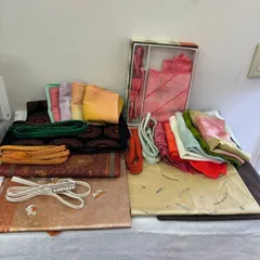 219 帯 5枚 帯締め 帯揚げ まとめセット 和装小物 リメイク素材にも