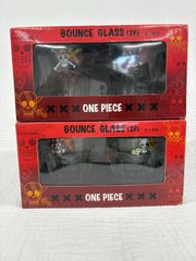 [미사용] ONE PIECE 원피스 6온스 글라스 2개 세트 × 2상자 루피/에이스/로저/초퍼 밀짚모자 일당 컬렉션 애니메이션 상품