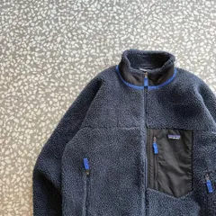 【希少XLサイズ、超肉厚もこもこ系】patagoniaレトロXジャケット古着　パタゴニア　フリースジャケット　マルチポケット　緩め　アウトドア　超温暖