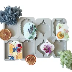 新品 【Ever garden】 リース 丸 丸型 穴あき 通し穴 タイプシリコンモールド レジン アロマストーン 石膏 手作り 石鹸 キャンドル 樹脂 粘土 オルゴナイト バスボム シリコン モールド 型 抜き型 キット ハンドメイド ドーナツ (スペード