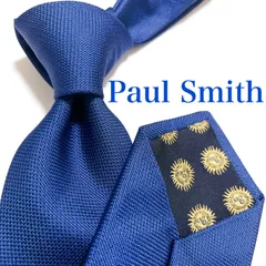 【未使用級】ポールスミス ネクタイ シルク ソリッドタイ ダークネイビー 光沢 未使用級】ポールスミス ネクタイ シルク ソリッドタイ ダーク