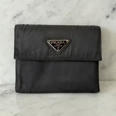 新品同様‼️ プラダ　PRADA 財布　三つ折り　折り財布　ナイロン　三角ロゴ 楽天市場】プラダ 財布 トライアングル 三つ折り財布 テスート