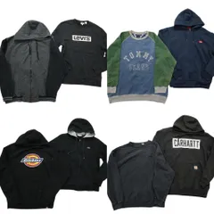 古着卸 まとめ売り ブランドMIX スウェット 8枚セット (メンズ M ) ディッキーズ バンズ ラコステ カーハート リーバイス 中古 古着 NC4402