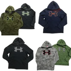 古着卸 まとめ売り アンダーアーマー デカロゴ スウェット 6枚セット (メンズ S /M ) タイダイ フーディー 中古 古着 NC4440