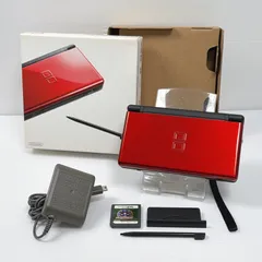 DS Lite クリムゾンブラック 遊べるセット 動作確認済み 外装綺麗 ニンテンドー dslite DSLITE DS 任天堂