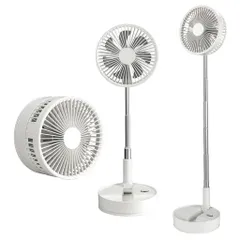 扇風機折り畳み7200mAhバッテリーリビングType-c電式折りたたみ扇風機コードレスリビング風量4段階調節リズム風小型首振りサーキュレーター小型コンパクトに収納室内アウトドアに適用ホ…