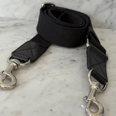 DOLCE&GABBANA ショルダーストラップ ベルト ブラック 黒 銀 シルバー D＆G  ドルチェアンドガッバーナ