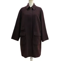 Z1556 ポールスミスウィメンズ Paul Smith ロングコート ひざ丈 ステンカラー ボルドー サイズ40