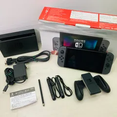 【付属品多数】【動作確認済み】Nintendo Switch 本体 ニンテンドースイッチ Joy-Con (L) / (R) グレー AJ3