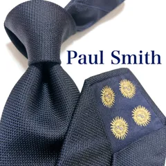 【極美品】ポールスミス ネクタイ シルク ソリッドタイ ダークネイビー 極美品】ポールスミス ネクタイ シルク ソリッドタイ ネイビー