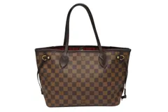 極美品 LOUIS VUITTON ルイ ヴィトン トートバッグ 新型 ネヴァーフルPM N41359 ダミエエベヌキャンバス ブラウン 中古 4b008386