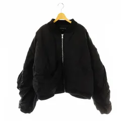 【中古】フー ディサイズ ウォー WHO DECIDES WAR DRAPED BOMBER ボンバージャケット L 黒 /MI ■OS レディース フー ディサイズ ウォー WHO DECIDES WAR DRAPED BOMBER ボンバー