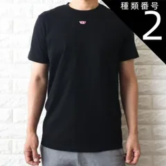 種類2:ブラック/S ディーゼル Tシャツ メンズ ブラック ホワイト DIESEL ミニロゴ T-DIEGOR-D ロゴT ちびロゴ A04081 0GRAI