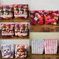 カコ様　オーダーページ　パネル　ポーチ　６点セット