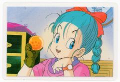 公式シール有】ドラゴンボール 初期 無印 ブルマ ラミネートカード