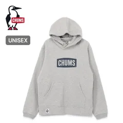 【新品】CHUMS チャムス チャムスロゴプルオーバーパーカー CH00-1519 H／グレー×ネイビー