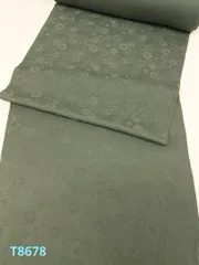 色無地 紋意匠 菊文様 八掛付き 正絹 反物