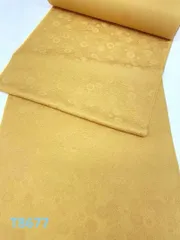 色無地 紋意匠 菊文様 八掛付き 正絹 反物