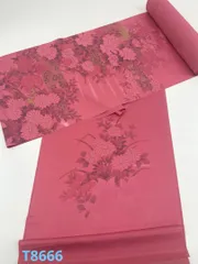 付け下げ 型染め 金彩 花々 正絹 反物