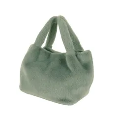 Vincent Pradier ヴァンサンプラディエ バッグ グレー | 24秋冬 フェイクファー トートバッグ / ハンドバッグ | エコファー | ブランド カバン【レディース】【中古】