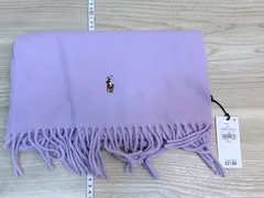 未使用　Polo Ralph Lauren　ポロ ラルフローレン マフラー 173x35cm フラワー パープル