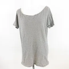 ユナイテッド・カラーズ・オブ・ベネトン UNITED COLORS OF BENETTON STILE カットソー 半袖 ボーダー 黒 白 S *A510