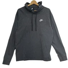 NIKE/ナイキ パーカー フーディー プルオーバー ワンポイント刺繡 MALAYSIA製 メンズ L グレー