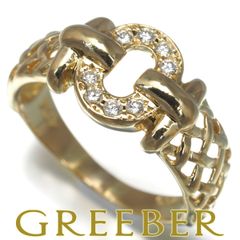 アーカー ネックレス ダイヤ ダイヤモンド 0.07ct ペタルパヴェ K18YG  