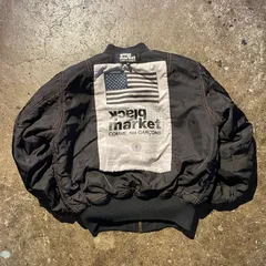 COMME des GARCONS black market × ALPHA ロゴパッチ MA-1 ジャケット コムデギャルソン ブラックマーケット アルファ バックロゴ リバーシブル ボンバージャケット