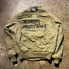 COMME des GARCONS black market × ALPHA 21AW アラミドジャケット バックロゴ コムデギャルソン ブラックマーケット アルファ リバーシブル フライトジャケット 2021AW AD2021