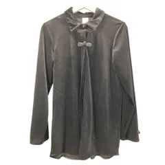 HARE ハレ チャイナベロア長袖シャツ HAL06172AK チャイナボタン ブラック 黒 サイズFREE レディース 秋 ゴーゴー古着マルイ草加店2265