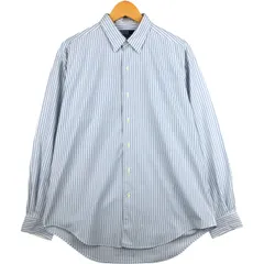 古着 ラルフローレン Ralph Lauren POLO by Ralph Lauren MARLOWE 長袖 ストライプシャツ メンズL相当/eaa592785