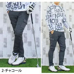 ダウンパンツ メンズ ゴルフパンツ 暖か裏起毛 裏フリースボア ゴルフウェア アウトドア ボトムス 秋冬 防寒 スポーツウェア スウェット ジャージ 登山 bt114* 2-チャコール